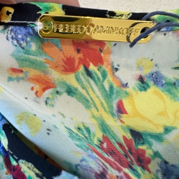 Rebecca Minkoff Sade Floral Print Silk Blouse - Picture 9 of 11